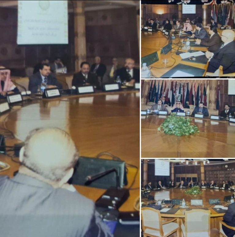 Participation of the Chairman of the International Investment Fund in a Conference to Address the 2008 Economic Crisis with Amr Moussa at the Arab League.